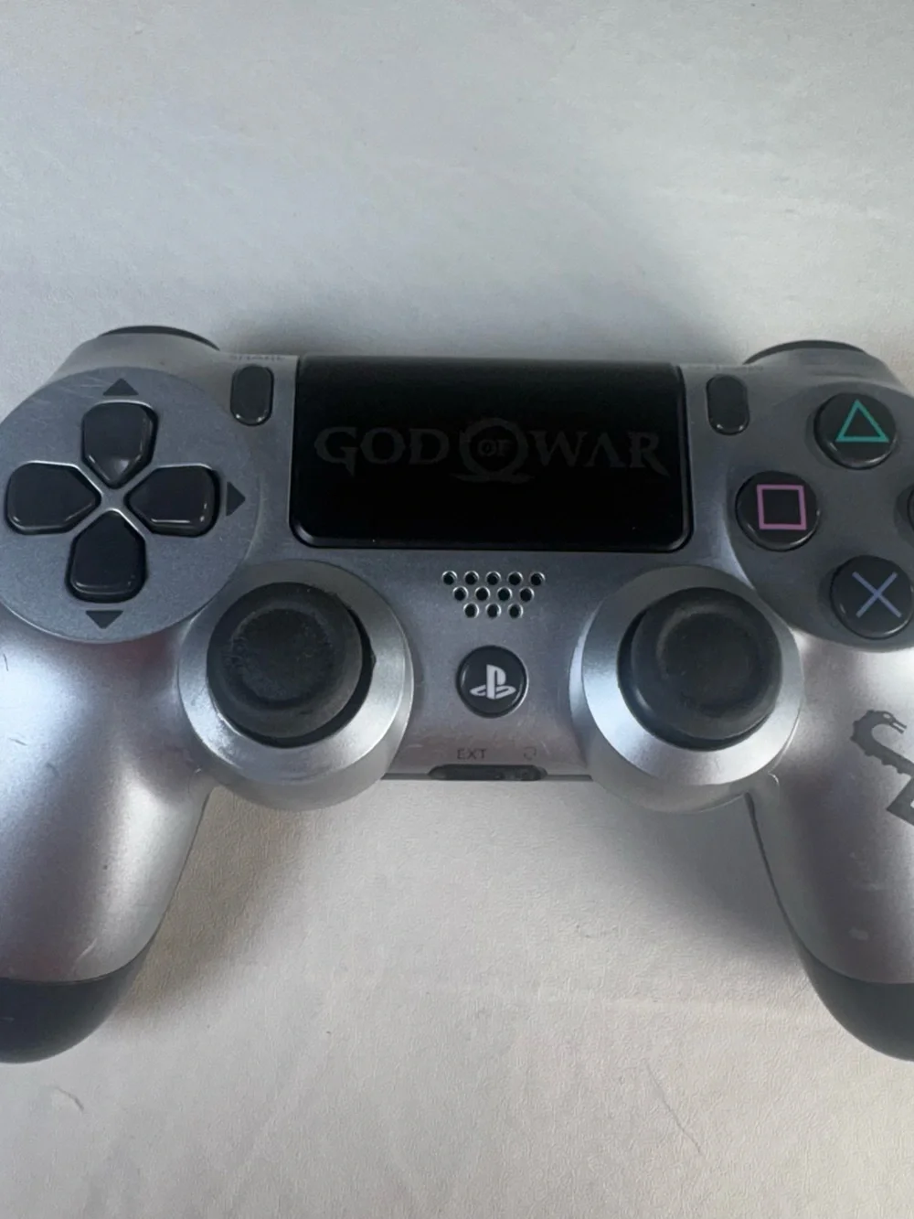 Genuine PS4 Dual Shock PlayStation 4 Controller God of War Gray Silver Working